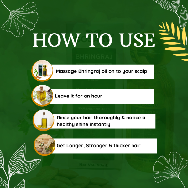 Bhringraj Anti Hair Fall Oil – Herbal Solution for Strong, Healthy Hair - Image 4